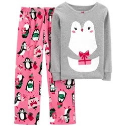 Пижамы из 2 предметов Penguin из хлопка и флиса
