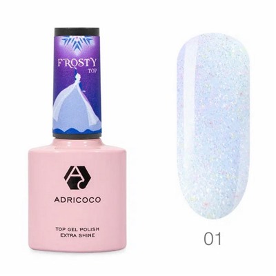 ADRICOCO Топ хамелеон со светоотражающими частицами / Frosty Top №1, 8 мл