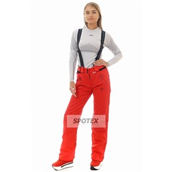Горнолыжные брюки женские Snow Headquarter D-8172  полукомбинезон, red, красный, стрейч