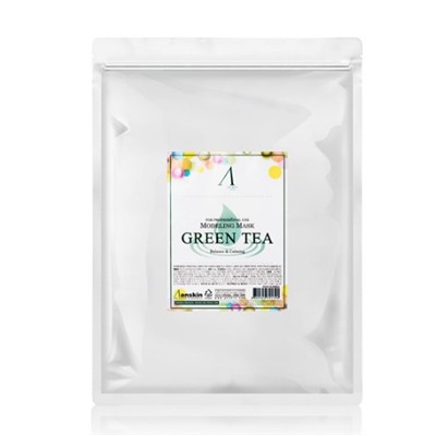 Anskin Green Tea Альгинатная маска успокаивающая с экстрактом зеленого чая  1kg=Refill=