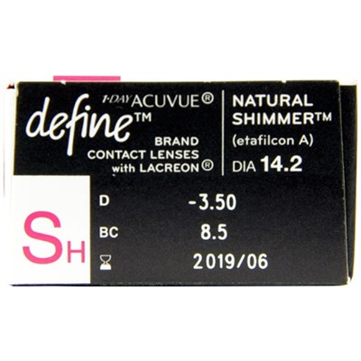 1-Day Acuvue Define Shimmer, 30 pk