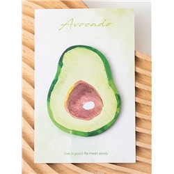 Стикеры "Watercolor avocado", green