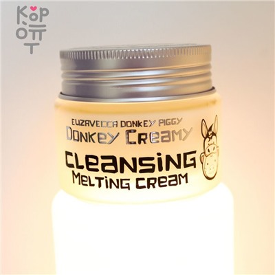 ELIZAVECCA Donkey Creamy Cleansing Melting Cream - Очищающий крем с молоком ослиц, 100мл.,