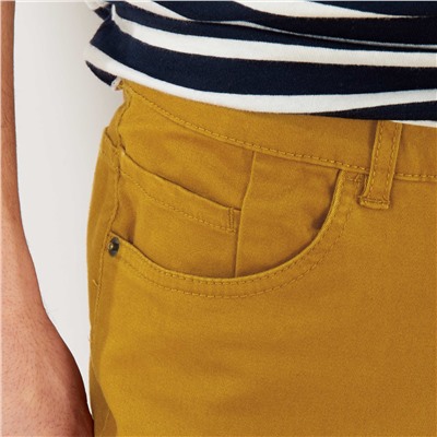 Узкие брюки из твила с 5 карманами - желтый