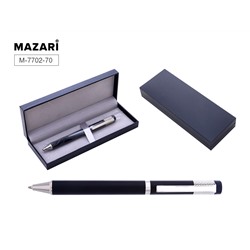 Ручка шариковая с поворотным механизмом FORTIS S СИНЯЯ 0,7мм метал корпус Mazari M-7702-70/Китай