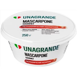 Сыр UNAGRANDE Маскарпоне 80%, без змж, 250г,