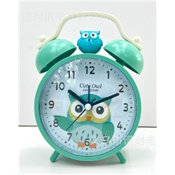 Часы-будильник «Very cute owl», green (15х11,5 см)