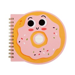 Блокнот на спирали (B6) "Donut", pink (13*18)