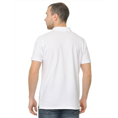 Рубашка поло с манжетом мужская Мос Ян Текс цвет "Белый"