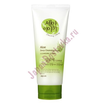 Пенка для умывания с экстрактом алоэ Story Foam Cleansing Aloe, WELCOS 120 г