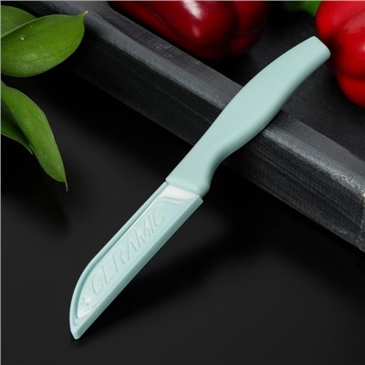 Нож кухонный керамический Доляна «Керамик», лезвие 7,5 см, цвет МИКС