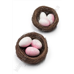 Пасхальный декор 7 см "Яйца в гнезде" (2 шт) SF-5017, №7