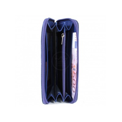 Портмоне женское Premier-S-4 н/к,  3 отд,  9 карм,  ручка-петля,  синий флотер (329)  200297