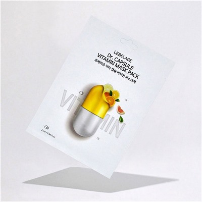 Тканевая маска с витаминами Dr. Capsule Vitamin Mask Pack, Lebelage 25 мл