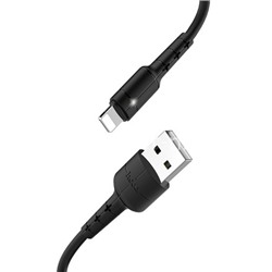 USB кабель для iPhone 5/6/6Plus/7/7Plus 8 pin 1.2м HOCO X30 (черный)