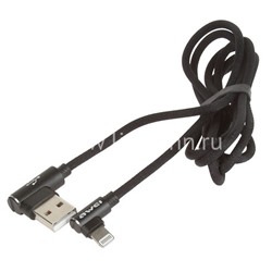 USB кабель для iPhone 5/6/6Plus/7/7Plus 8 pin 1.2 м AWEI CL-32 L-коннектор/текстильный (красный)