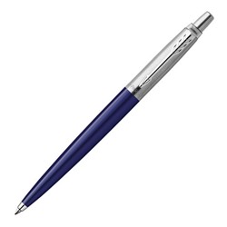 Ручка шариковая PARKER "Jotter Plastic CT", корпус синий, детали из нержавеющей стали, синяя, R0033170