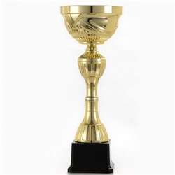 Кубок 134A, наградная фигура, золото, подставка пластик, 31,5 × 12 × 9,5 см.