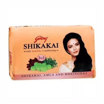 Мыло с Шикакаем и Амлой: для кондиционирования волос (75 г), Shikakai Soap with AmlaPlus Conditioning, произв. Godrej