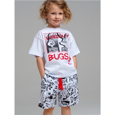 Пижама для мальчика PL 12432008 Белый черный красный