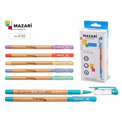 Ручка шариковая Mazari SILVANO синяя 0,7мм на масляной основе M-5722/24/Китай