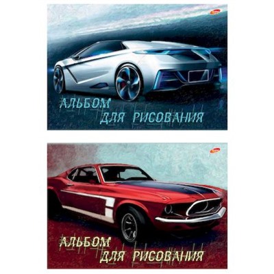 Альбом для рисования 40л "Спортивные авто" отрывная склейка 7305/2 Academy style