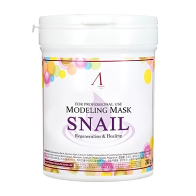 Альгинатная маска с муцином улитки Snail Modeling Mask, Anskin 240 г