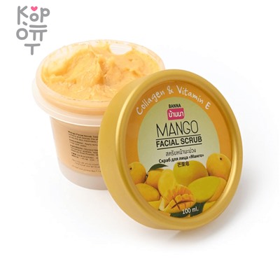 Banna Facial Scrub Mango - Скраб для лица с Манго, 100мл.,