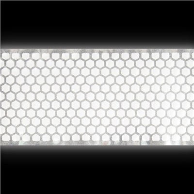 Светоотражающая лента-термонаклейка «Соты», 5,5 см, 1 ± 0,1 м, цвет серый