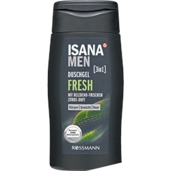 Гель д/душа ISANA MEN Duschgel 3in1 Fresh/Свежесть /300мл