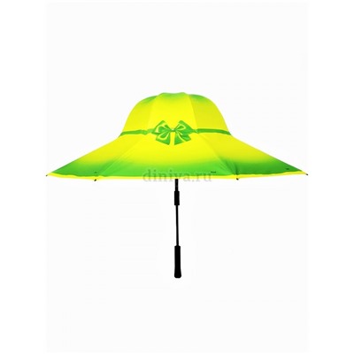 Зонт-трость шляпа женский DAIS арт.7709-10 полуавт (салатовый)