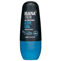 ISANA MEN Anti-Transpirant Active Cool ISANA мужской роликовый дезодорант Защита в движении 48 ч 50 г