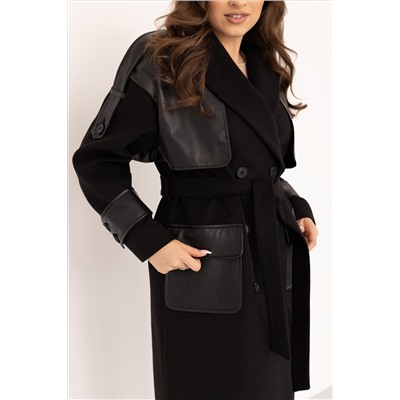 Пальто женское демисезонное 24337 (черный)