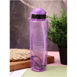 Спортивная бутылка "Movement life" с трубочкой, purple (700 ml)