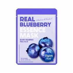 Farm Stay /Тканевая маска для лица с экстрактом черники . Real Blueberry  Essence Mask. 10 шт.