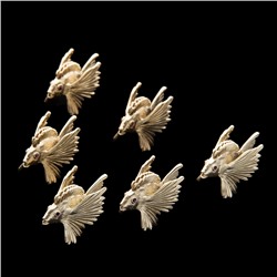 Набор из 6 держателей для карточек  УЦЕНКА "Рыбка" серии Spice Jewels, золото, 8 × 4 см
