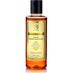 Khadi Sandalwood & Honey Herbal Body Wash for Glowing Skin 210ml / Гель для Душа для Блестящей Кожи с Сандалом и Мёдом 210мл