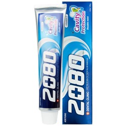 Зубная паста со вкусом натуральной мяты Dental Clinic 2080 Cavity Protection Double Mint Toothpaste, KERASYS   120 г