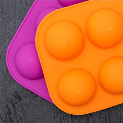 Форма для леденцов «Чупик», силикон 19,5×11,7×3,5 см, 8 ячеек, 2 части, с палочками, цвет МИКС