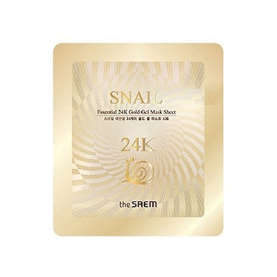 The Saem ESSENTIAL 24K GOLD  Гидро-гелевая маска с 24К золотом