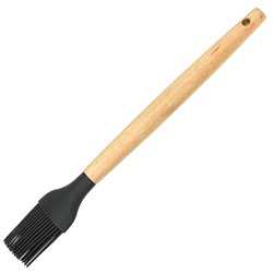 "Полесье" Кисточка кулинарная силиконовая 27,2х3,6см, деревянная ручка (Китай)