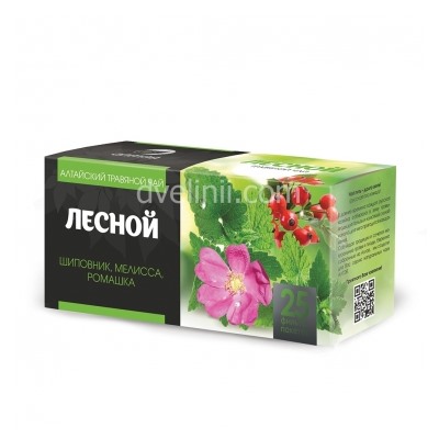 Травяной чай "Лесной", 25 фильтр-пакетов по 1,2 г