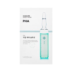 Missha Mascure Keratina Care Solution Тканевая маска с эффектом пилинга (PHA)