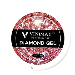 Vinimay, Diamond Gel Розовое Серебро, 8g