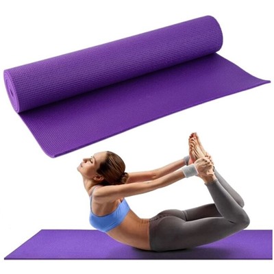 Коврик для фитнеса без чехла YG17106 фиолетовый