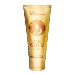 Пенка для умывания с экстрактом золота и муцина улитки 24K Gold Snail Cleansing Foam, ELIZAVECCA   180 мл