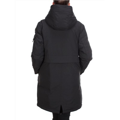 YR-119 BLACK Куртка зимняя женская АЛИСА (200 гр. холлофайбера) размер 54