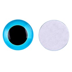 Глаза на клеевой основе, набор 10 шт., размер 1 шт. — 16 мм, цвет голубой