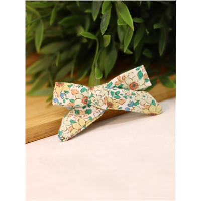 Набор заколок для волос "Flower bows", green, 2 шт. в наборе