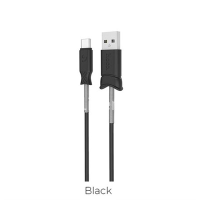 USB кабель для USB Type-C 1.0м HOCO X24 (черный)